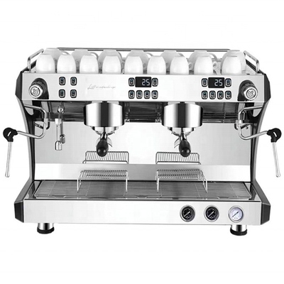 Máquina de café de acero inoxidable de alto rendimiento con baja inversión y 3000w de potencia
