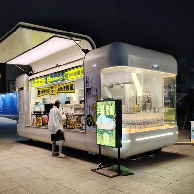 Tipo 2024 Venta callejera de remolque de comida móvil con voltaje completo de cocina 110v/220v