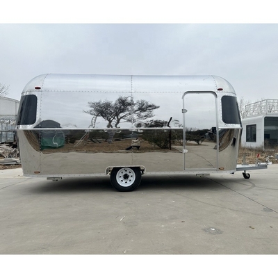 110v/220v Cocina móvil de corriente aérea personalizada totalmente equipada para remolques de comida rápida de perritos calientes