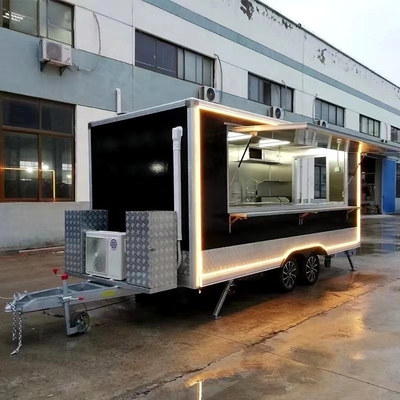 Carro de comida rápida con equipos personalizados 2021 Carro de comida rápida móvil Trailer comercial