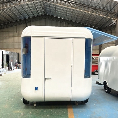 1000KG Mobilizado Snack Food Truck Gas Carro de comida rápida Remolque de cocina en planta de fabricación