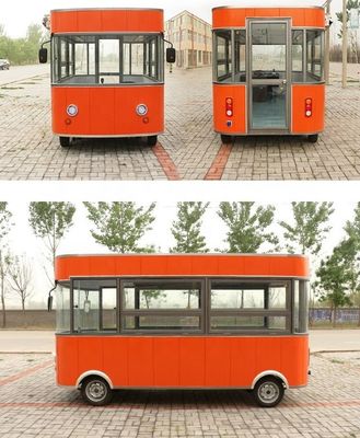 Diseño móvil carro de comida eléctrico de bocadillos comercial totalmente automático y ahorrador de mano de obra