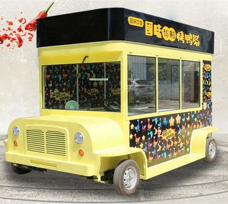 Diseño móvil carro de comida eléctrico de bocadillos comercial totalmente automático y ahorrador de mano de obra