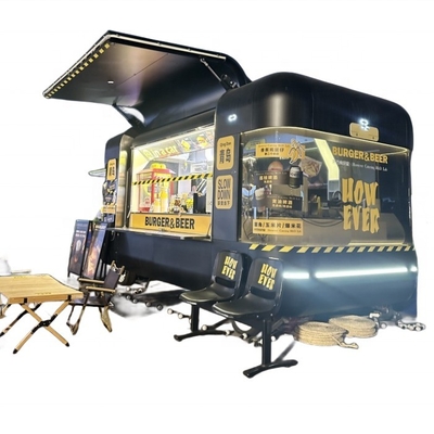 Camión de comida rápida de helados al aire libre con cocina personalizada 110V/220V