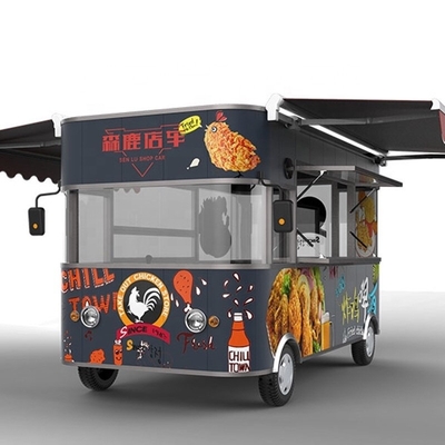 BLS-125A Carro de comida de pizza móvil de acero inoxidable para exteriores