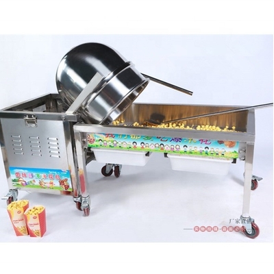 Material 304 de acero inoxidable máquina de palomitas de maíz de caramelo 15% ahorro de energía en la Feria de Cantón