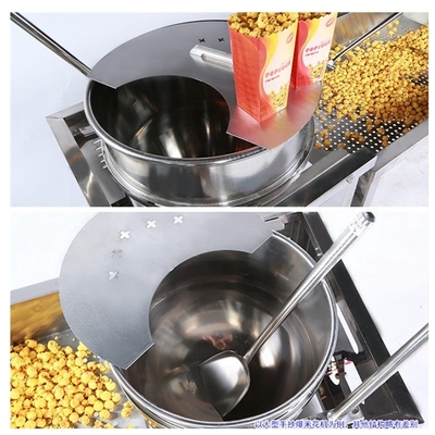 Máquina de gas o eléctrica para hacer palomitas de maíz o bocadillos de palomitas de maíz de 530 mm de diámetro