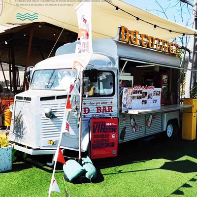 3KW-20KW furgoneta eléctrica móvil para comida rápida aperitivos bebidas y café materia prima soja