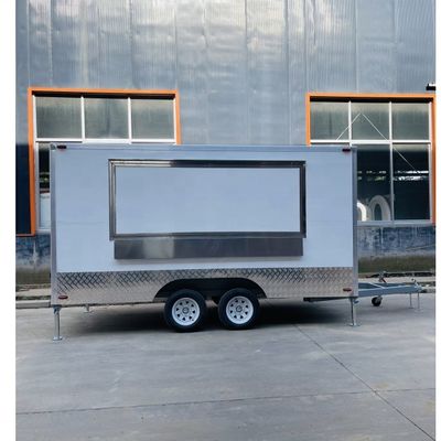 Camión de comida móvil con aislamiento térmico y diseño de cuatro ruedas eléctricas personalizado