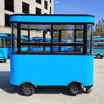 Outlet Carro de comida rápida móvil para bocadillos Bebidas helados café leche té y jugo de frutas