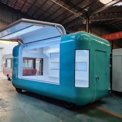 Camión eléctrico móvil multifuncional con carro de comida y aperitivos