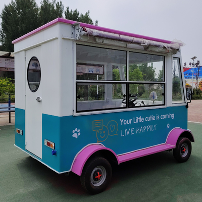 3KW-20kw eléctrico móvil snack catering camión de alimentos carro de remolque para bocadillos y jugos