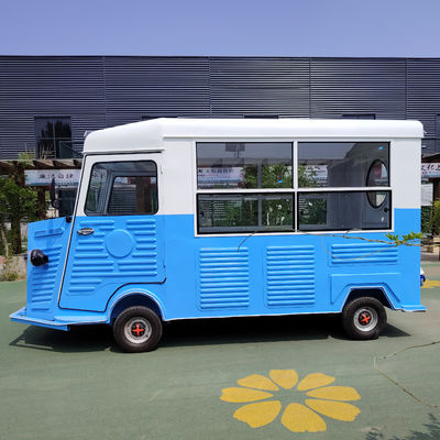 Largo personalizado Carrito de comida callejera al aire libre para comida rápida Snack Catering Bebidas Café