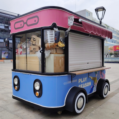 3.0kw Eléctrico móvil comida rápida aperitivos bebidas helados catering remolque camión quiosco carrito