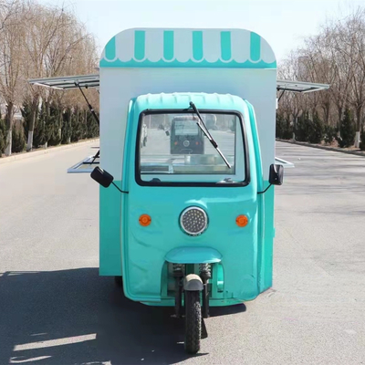 Triciclo móvil eléctrico multipropósito de comida rápida con 3 ruedas de carretera 40 km/h