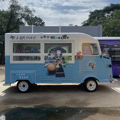 Vehículos eléctricos móviles de uso múltiple Comida rápida Snack Restauración Bebidas Café Camión de remolque Carrito