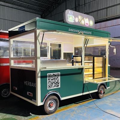 Bebida de pollo frito y cola combinada para camión eléctrico de bocadillos móviles en aceite de cocina