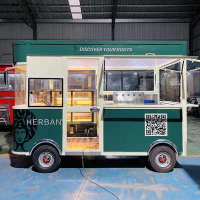 Bebida de pollo frito y cola combinada para camión eléctrico de bocadillos móviles en aceite de cocina