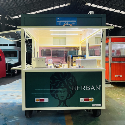 Bebida de pollo frito y cola combinada para camión eléctrico de bocadillos móviles en aceite de cocina