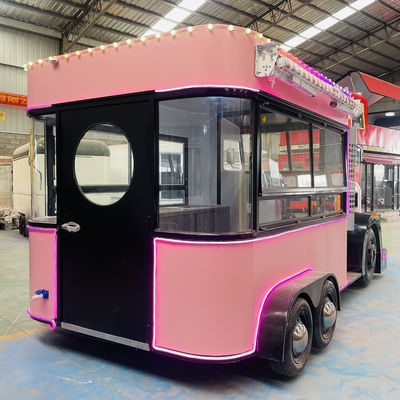 Equipo completo de cocina comida rápida aperitivos restauración helados café camión remolque