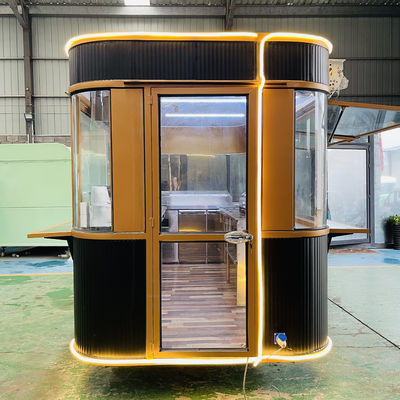 Acero galvanizado Multipurpose estilo cuadrado móvil de comida rápida remolque de bocadillos 1000kg Capacidad