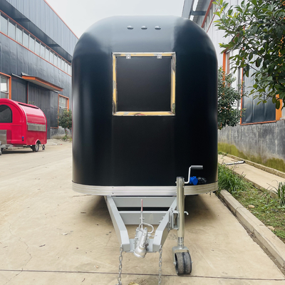 Trailer móvil 2023 para aperitivos comida rápida bebidas helados café leche té y duradero