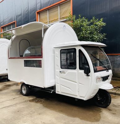 2023 Pedicab multipropósito móvil eléctrico de comida rápida snack triciclo para venta al por menor