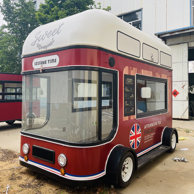 Ventas móviles ensalada de frutas café leche té cerveza helado de diseño camión carro de remolque