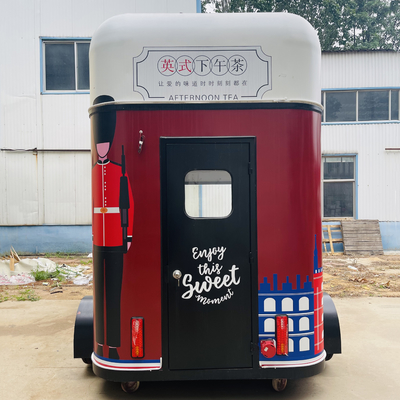 Después de servicio Apoyo en línea Acondicionado helado cerveza móvil remolque autobús camión carro de remolque