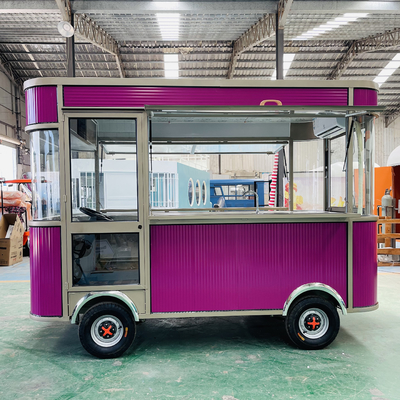 Camión eléctrico móvil de bebidas de pollo frito combo cola por helado leche té comida
