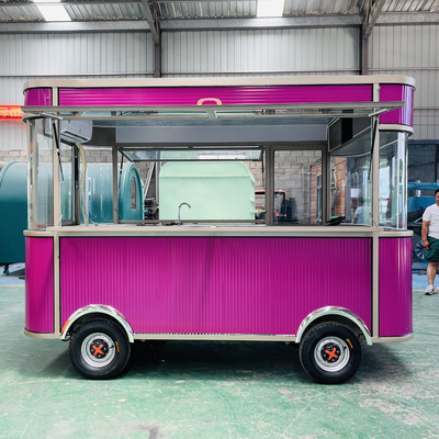 Camión eléctrico móvil de bebidas de pollo frito combo cola por helado leche té comida