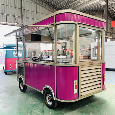 Camión eléctrico móvil de bebidas de pollo frito combo cola por helado leche té comida