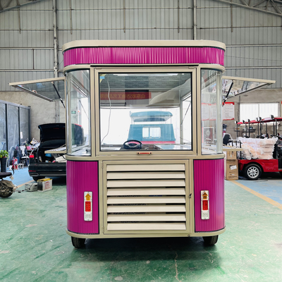 Camión eléctrico móvil de bebidas de pollo frito combo cola por helado leche té comida