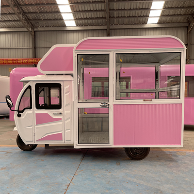 Pedicab 2023 multipropósito móvil eléctrico de comida rápida snack triciclo con soporte de video