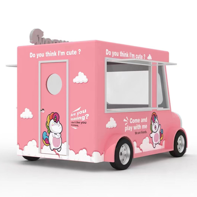 Camión eléctrico móvil de comida para bebidas frías helados y distribución de alimentos