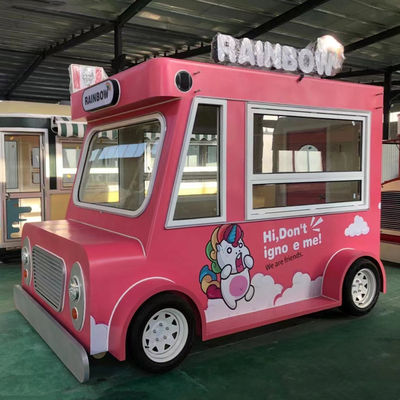 Camión eléctrico móvil de comida para bebidas frías helados y distribución de alimentos
