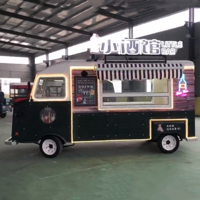 Snack Food 2023 Multipurpose Ván eléctrico móvil de comida rápida Bebidas de restauración Café Camión Carruaje de remolque