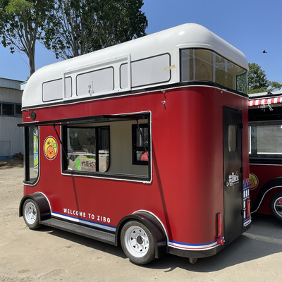 Ensalada de frutas móvil personalizada Bebidas Café Leche Té Cerveza Carrito de helados para el mercado