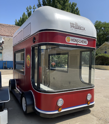 Ensalada de frutas móvil personalizada Bebidas Café Leche Té Cerveza Carrito de helados para el mercado