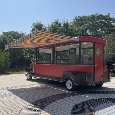 Camión de comida eléctrico móvil para bebidas frías Zumo de frutas Cerveza Leche Té Café y aperitivos