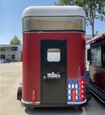 Ensalada de frutas Bebidas Café Leche Té Cerveza helado Cerveza móvil Autobús remolque Camión carro de remolque