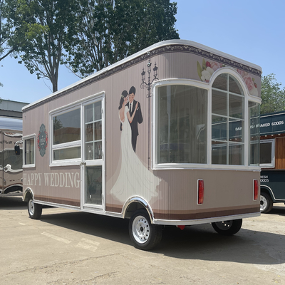 Fotografía de bodas eléctrica móvil Tienda de commodities y tiendas de venta al por menor Comida Trailer de bocadillos Carro de compras