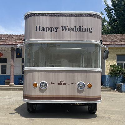 Fotografía de bodas eléctrica móvil Tienda de commodities y tiendas de venta al por menor Comida Trailer de bocadillos Carro de compras