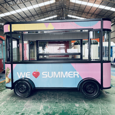 Remolque de restauración a base de harina para la venta de bebidas de bocadillos y helados de uso múltiple