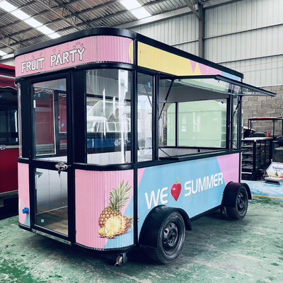 Remolque de restauración a base de harina para la venta de bebidas de bocadillos y helados de uso múltiple