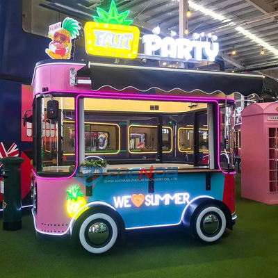 4 ruedas eléctricas de transporte móvil de comida y bebida