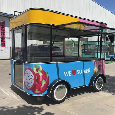 4 ruedas eléctricas de transporte móvil de comida y bebida