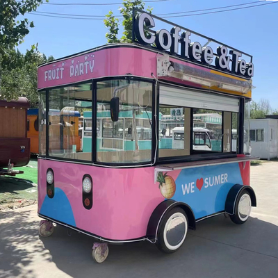 4 ruedas eléctricas de transporte móvil de comida y bebida