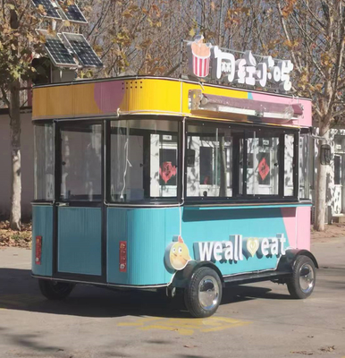 4 ruedas eléctricas de transporte móvil de comida y bebida