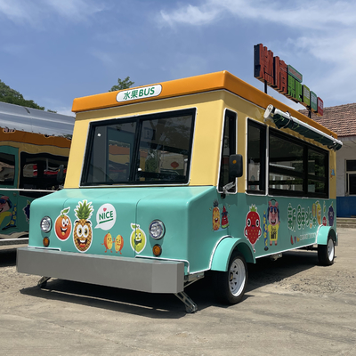 Camión de restauración multipropósito con batería para dulces frutas, nueces y verduras
